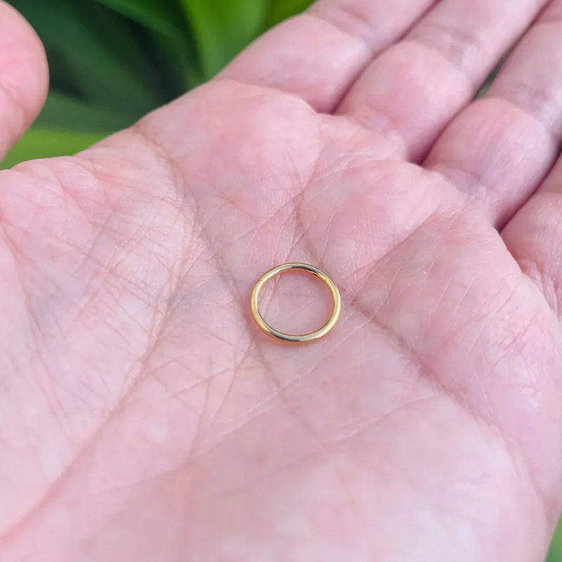 Diamond Cuts Cartlige Helix Rook Septum Ring Clicker Conch Daith Hoop 14k Solid Gold