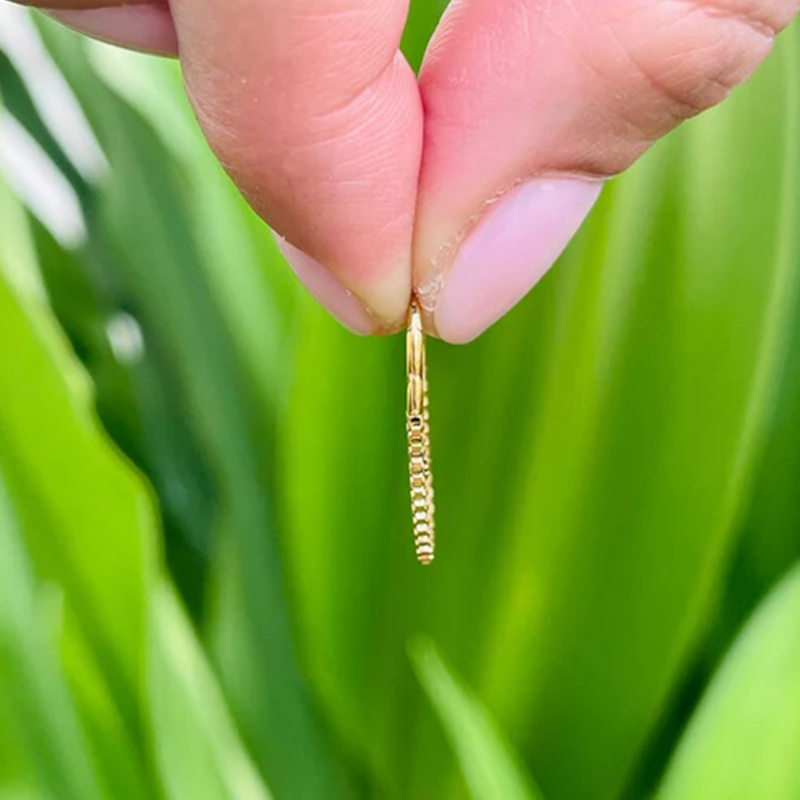 Helix Rook Earrings Double Open Stack Sleeper Earring Daith Cartilage Tragus Piercing Jewelry Septum 14k Gold