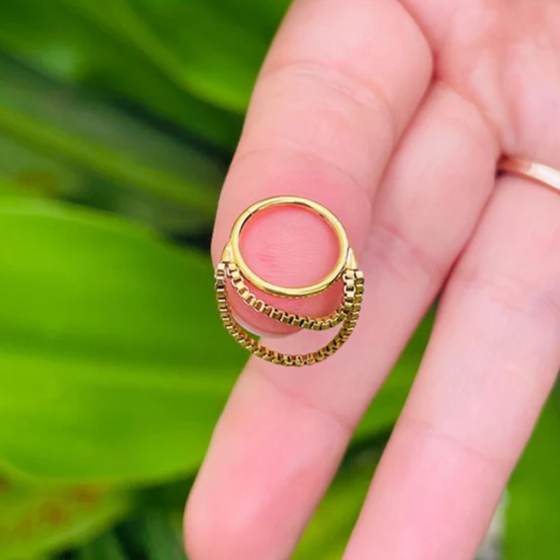 Helix Rook Earrings Double Open Stack Sleeper Earring Daith Cartilage Tragus Piercing Jewelry Septum 14k Gold