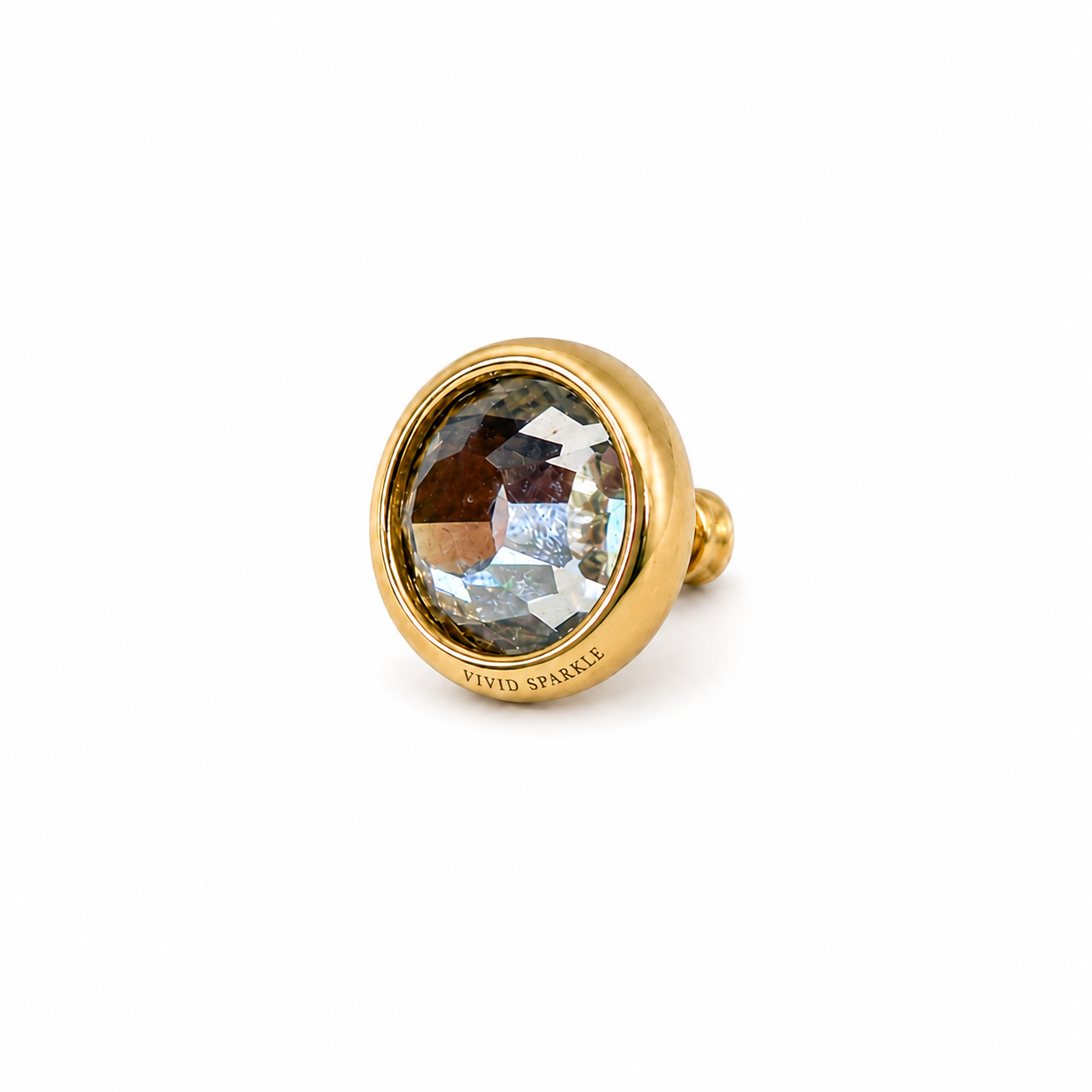 14k gold dermal top slim bezel rose cut diamond surface jewelry

